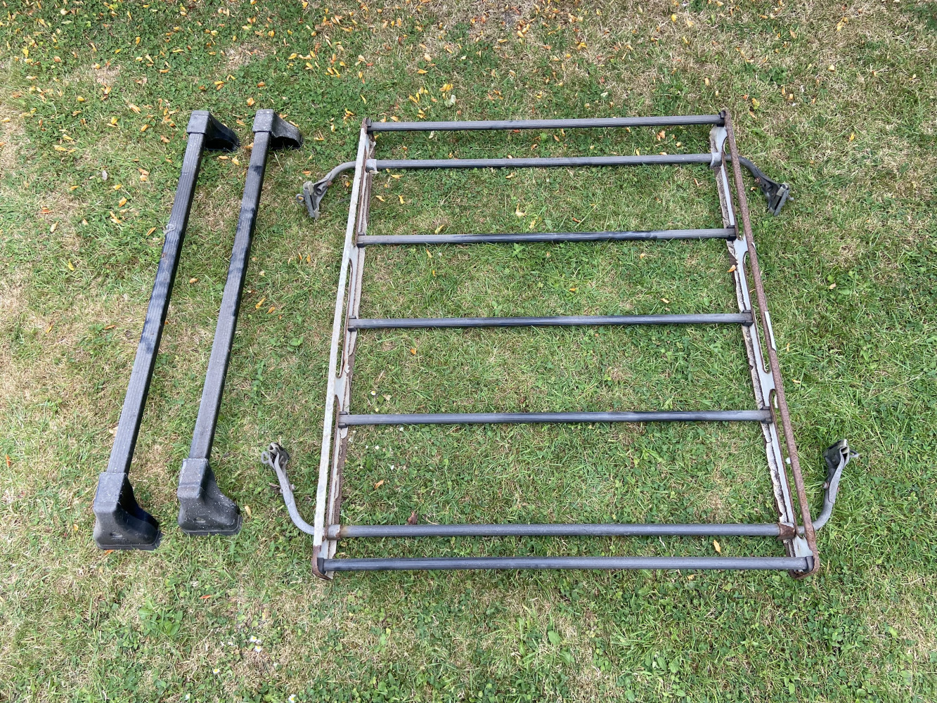 Ford Cortina roof rack and set of roof bars
