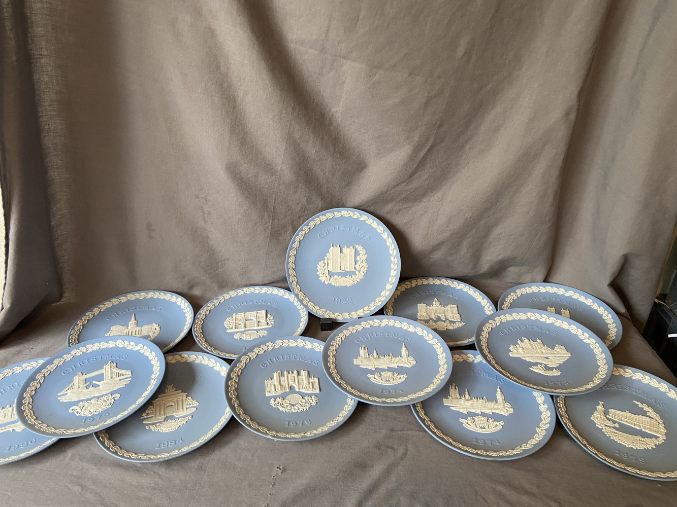 Wedgwood jasperware Christmas plates