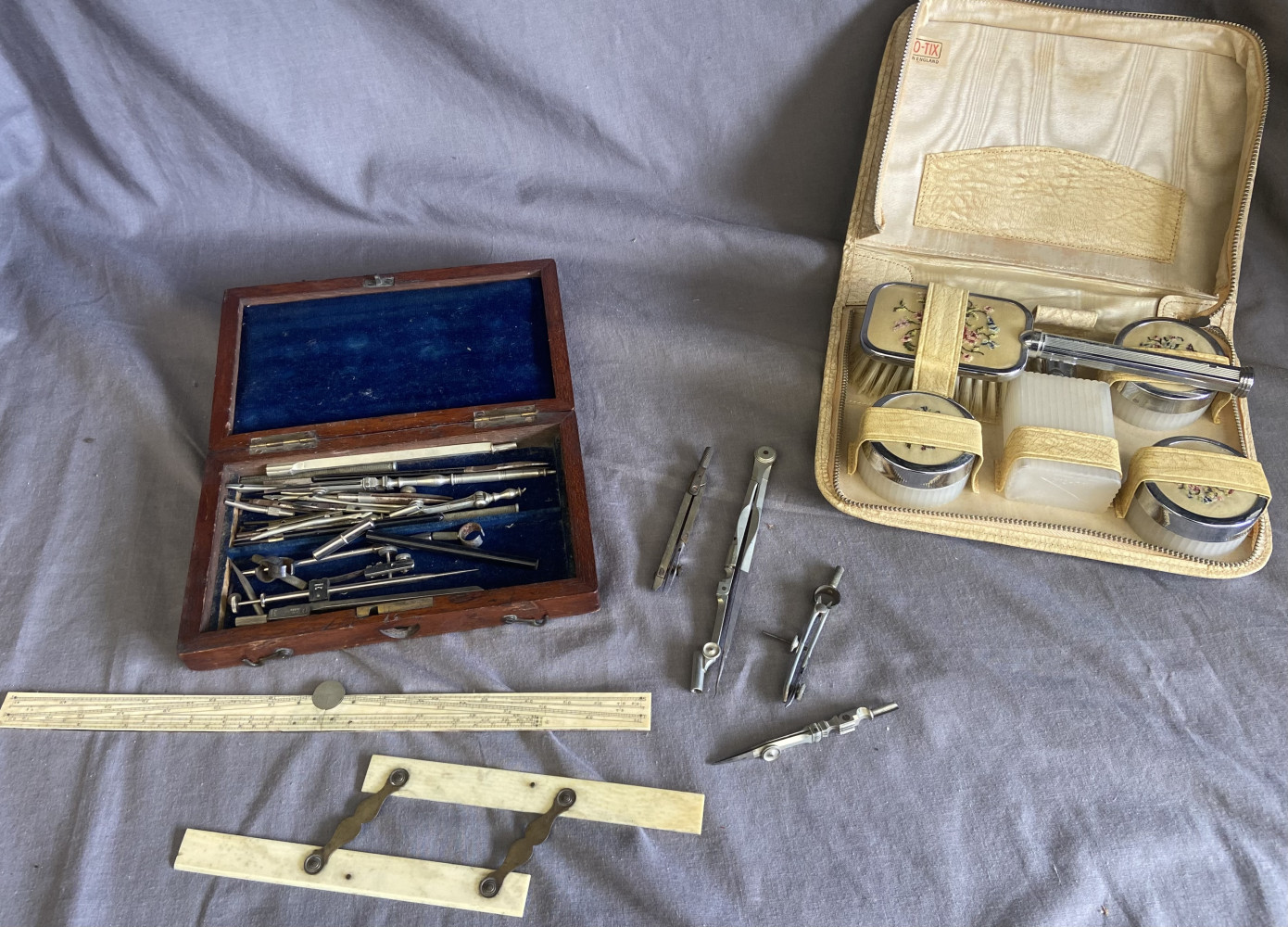 Vintage Drawing Set and Vanity Set