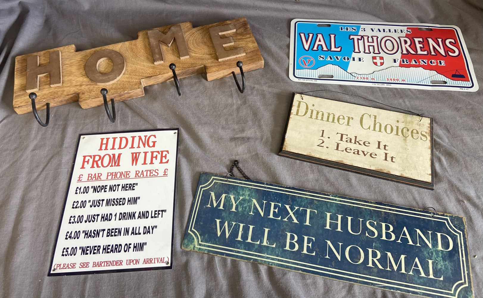 Coat rack and other signs