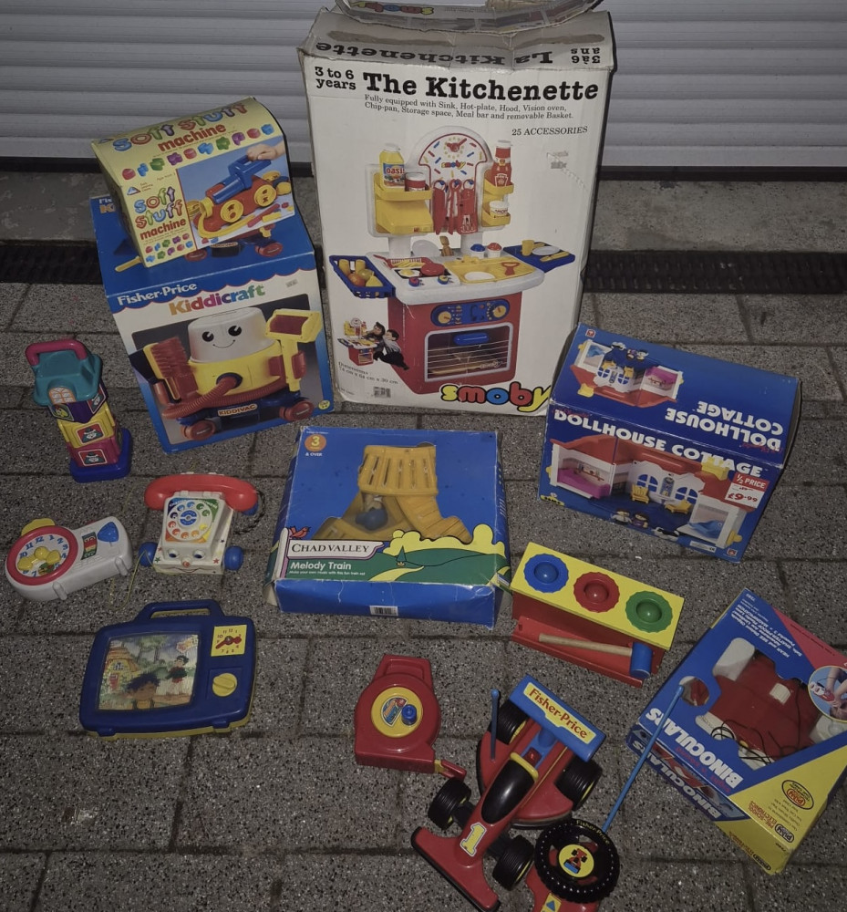 Retro toys in original boxes