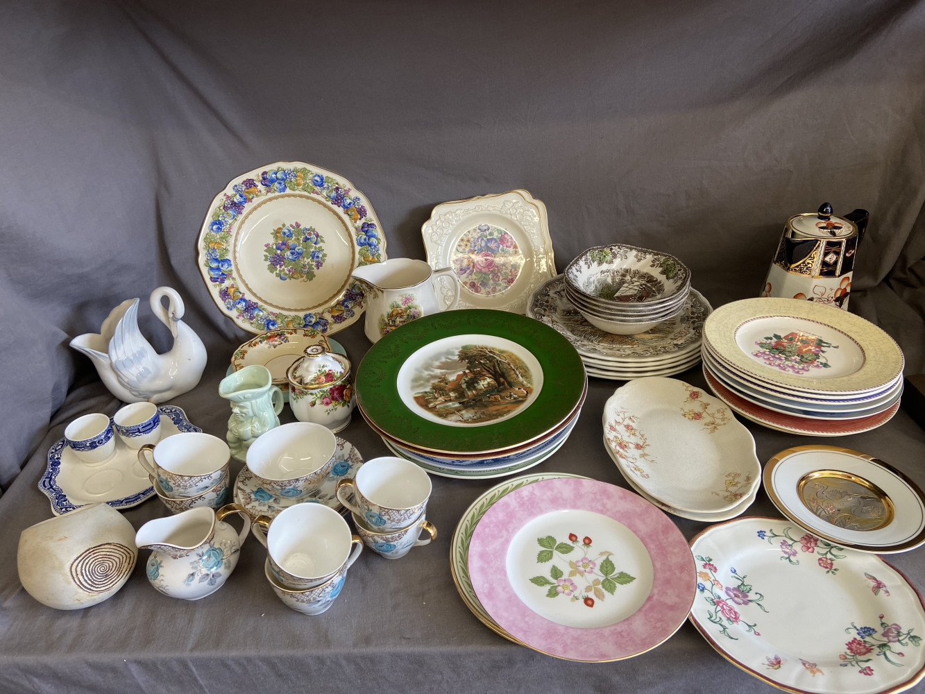 Large lot of mixed china