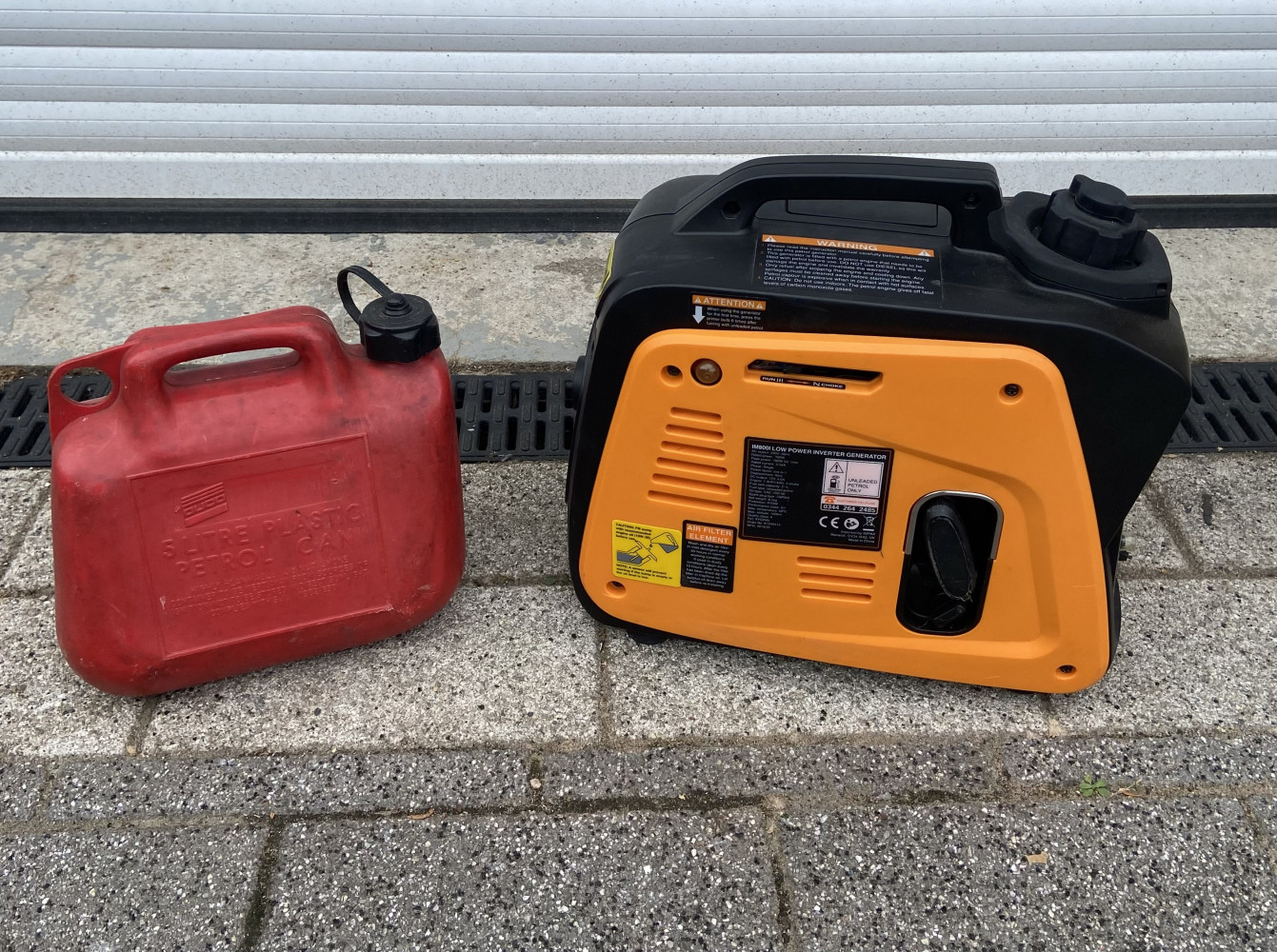 Petrol Generator and Jerry can