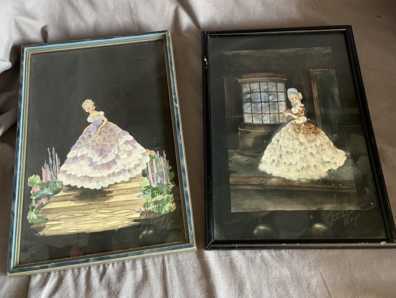 Rare Spaj Atkinson pictures made from butterfly wings