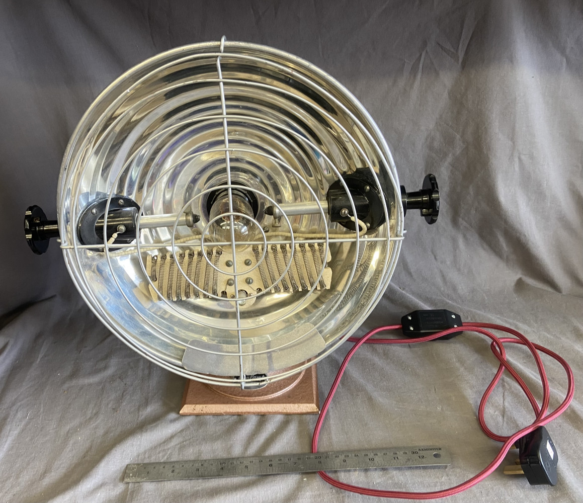Vintage Heater dimmable lamp approx 40cms high