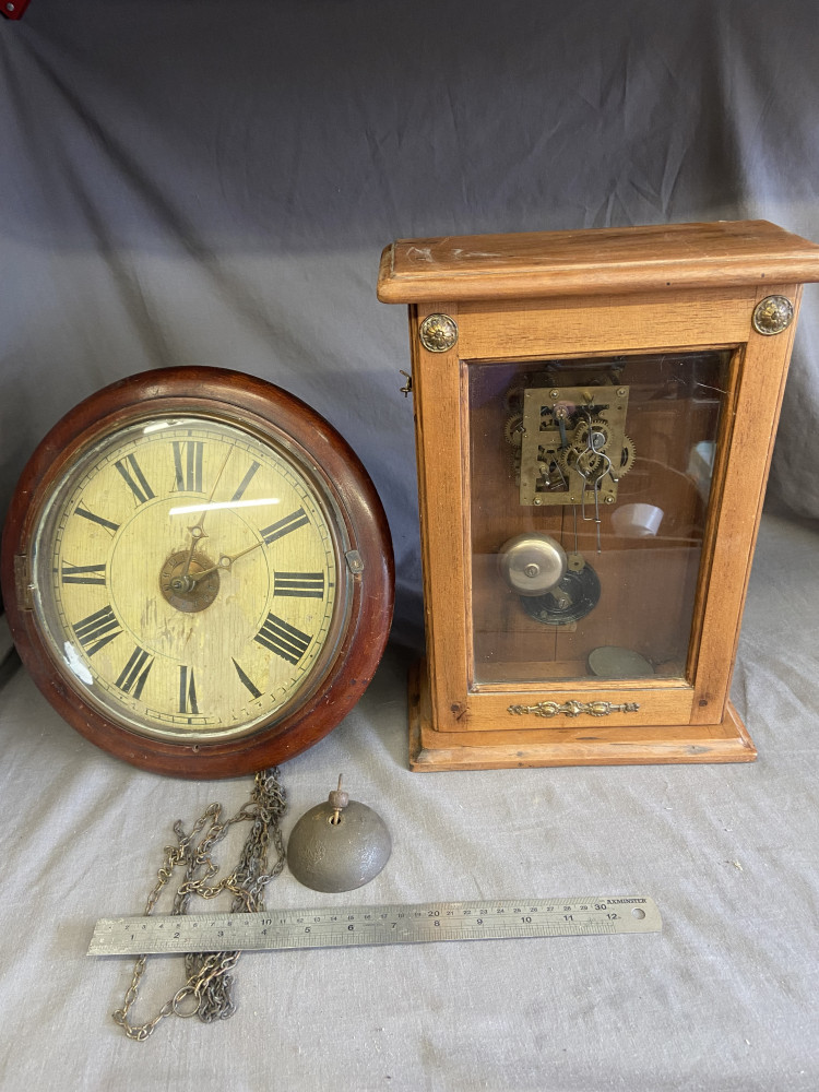 Postman Clock and other clock both A/F in need of restoration