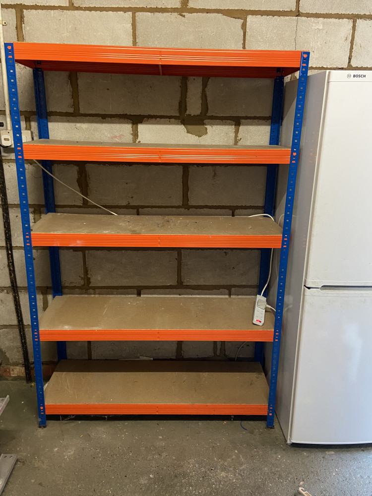 Large garage shelving unit