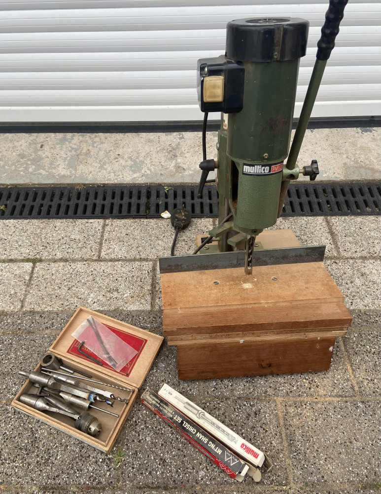 Multico PM12 Hollow Chisel Mortiser with drill bits