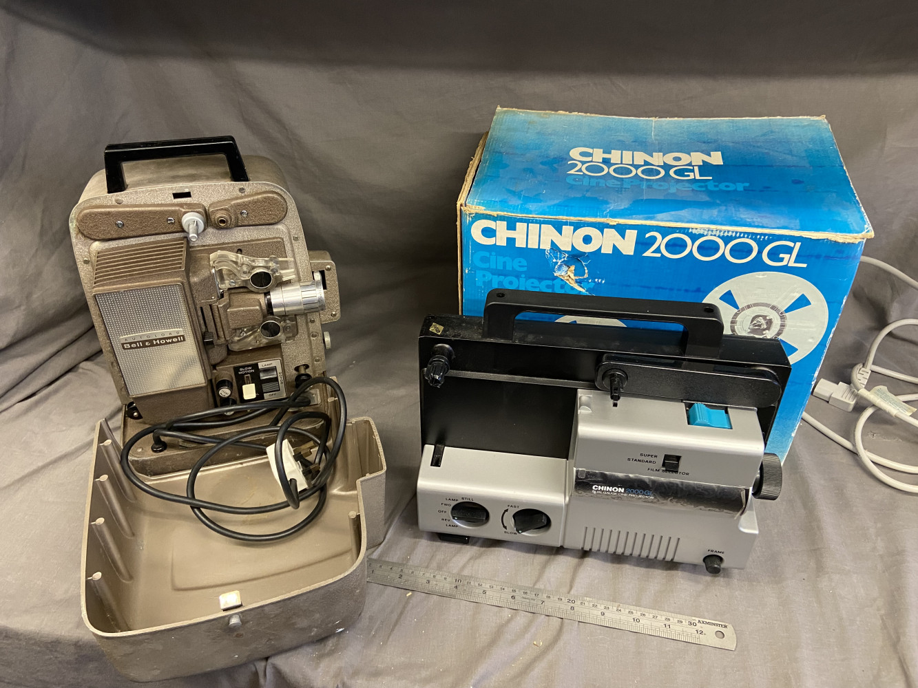 CHINON 2000GL Projector and an auto load Bell and Howell projector