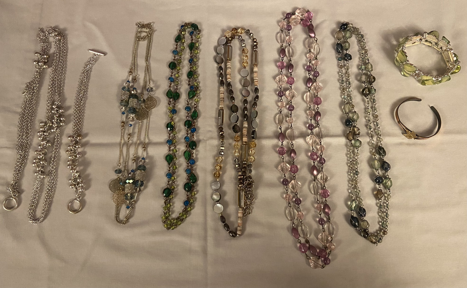 Large lot of necklaces and bracelets