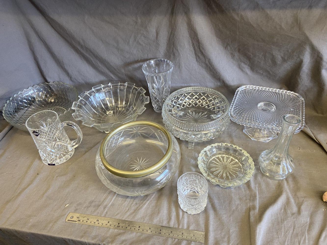 Large mix glass lot incl whitefriars glacier whiskey