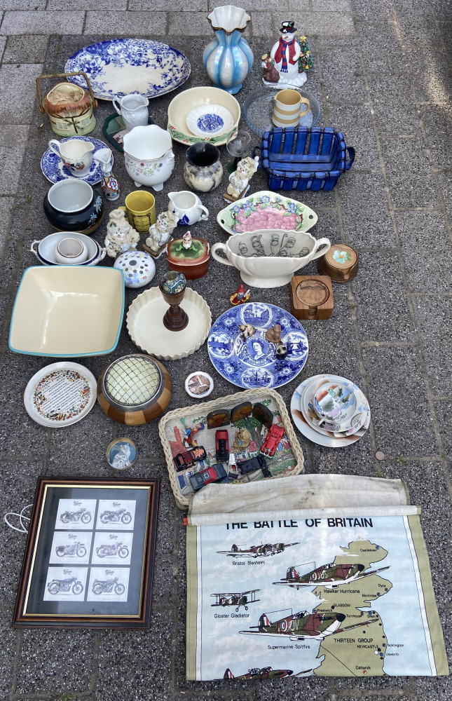 Large lot of mixed china