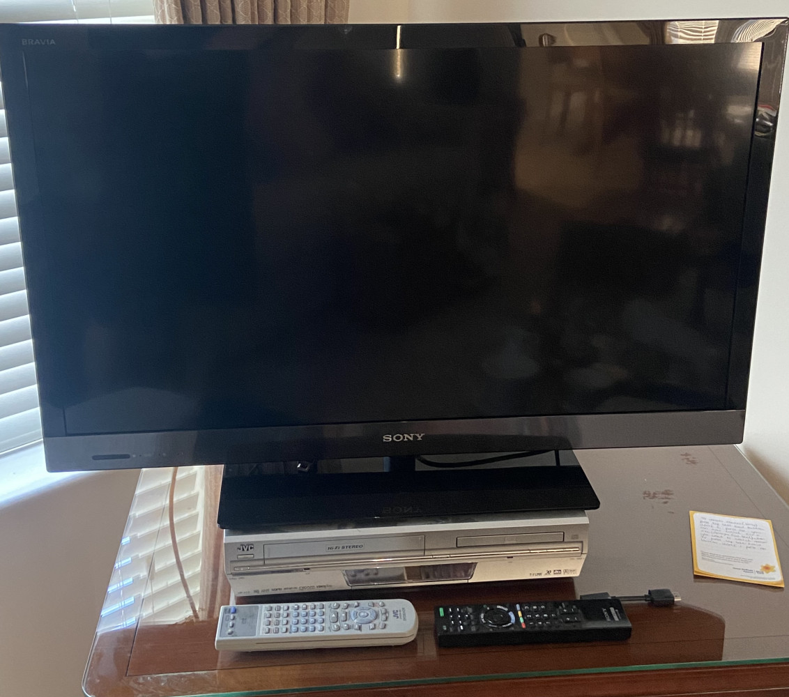Sony TV and VHS and DVD player