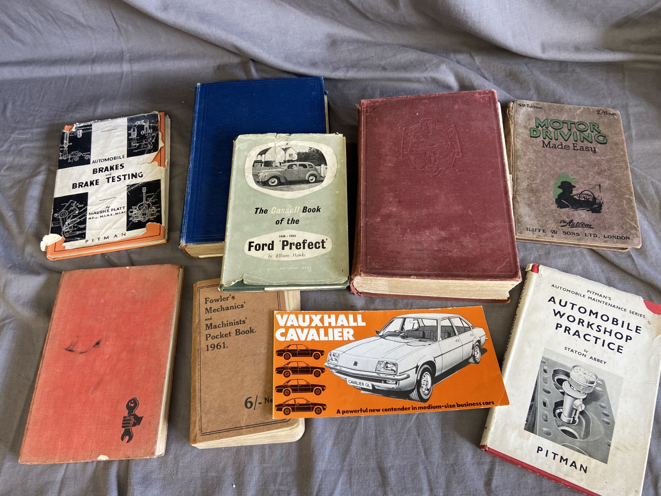 Vintage automotive book inc Ford Prefect and Vauxhall Cavalier