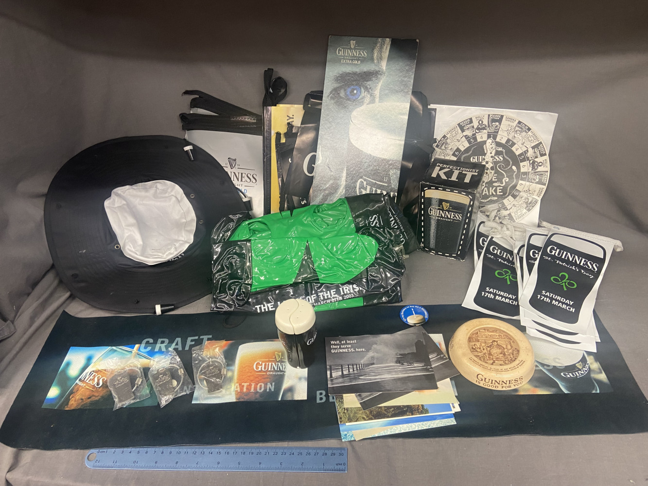 Guinness Pub Collectables including rare Ashtray