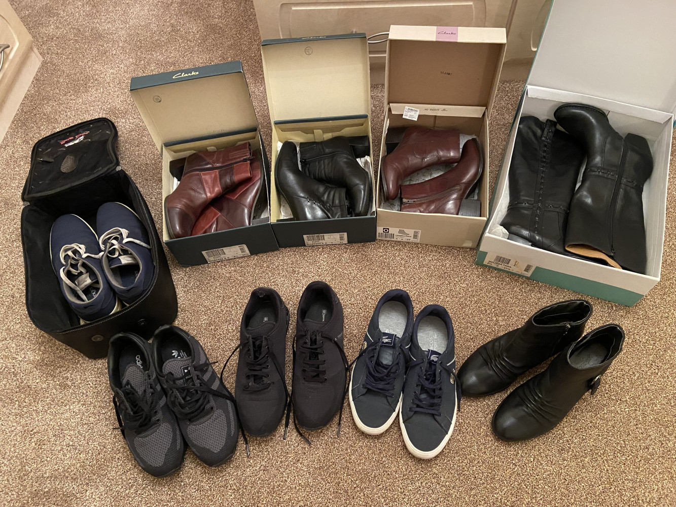 Ladies boots and other mixed shoes