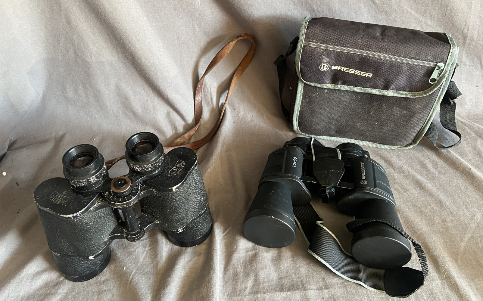 Bresser binoculars and other vintage pair