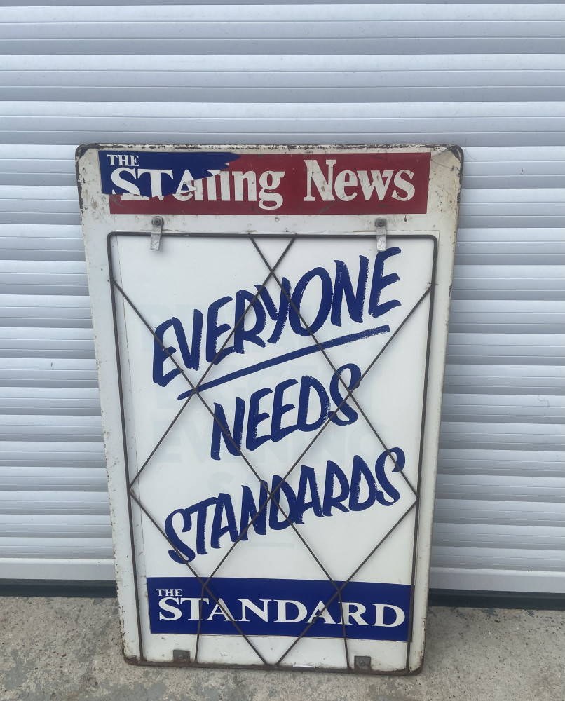 Vintage newspaper stand