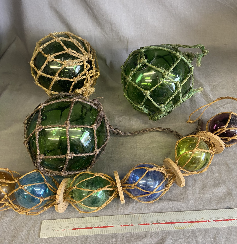 Glass fishing floats