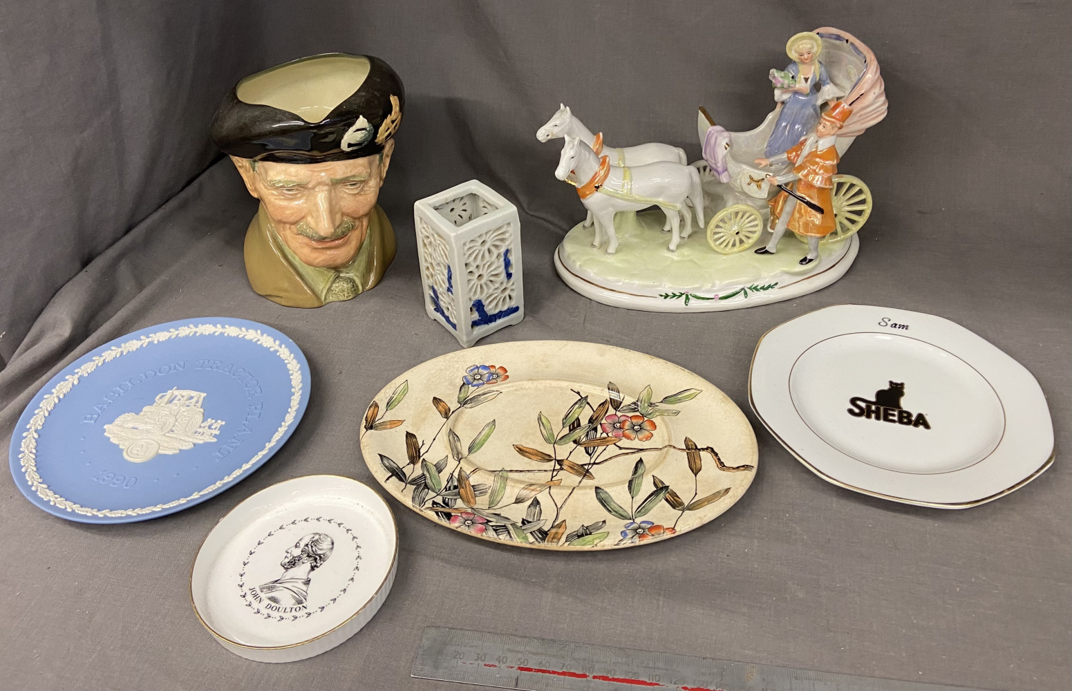 Field Marshal Montgomery toby jug royal doulton, and other mixed china