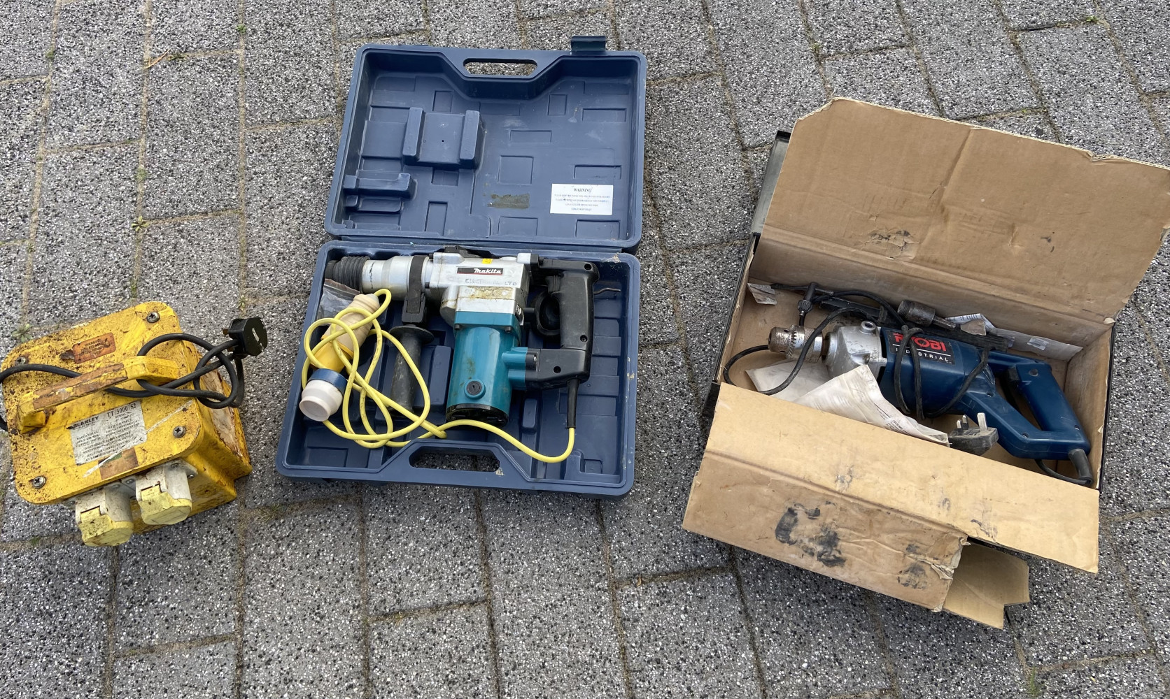 110v transformer, drill and 110v SDS Drill