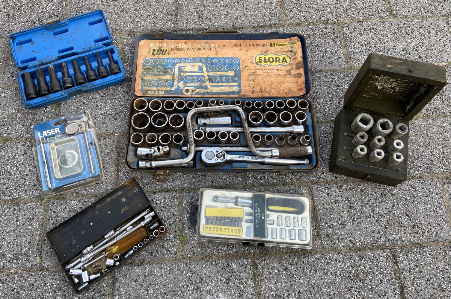 Large lot of socket sets