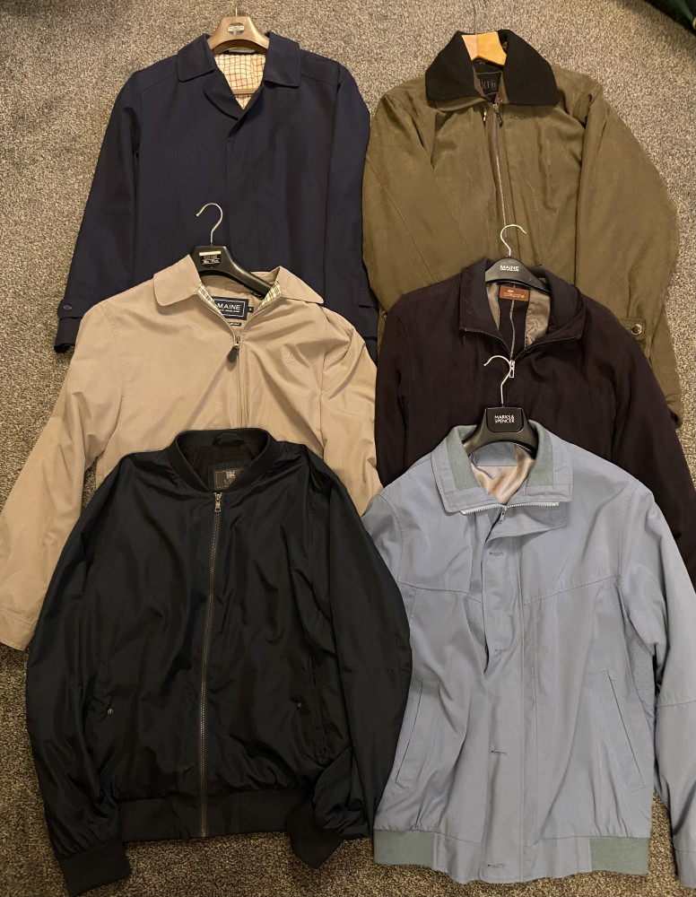 6 men’s coats / jackets