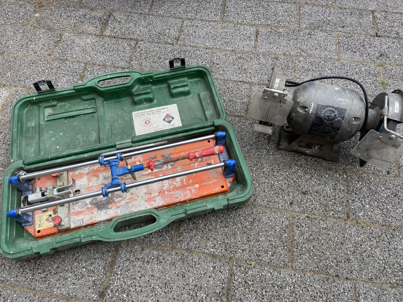 RUBI Tile Cutter and bench Grinder