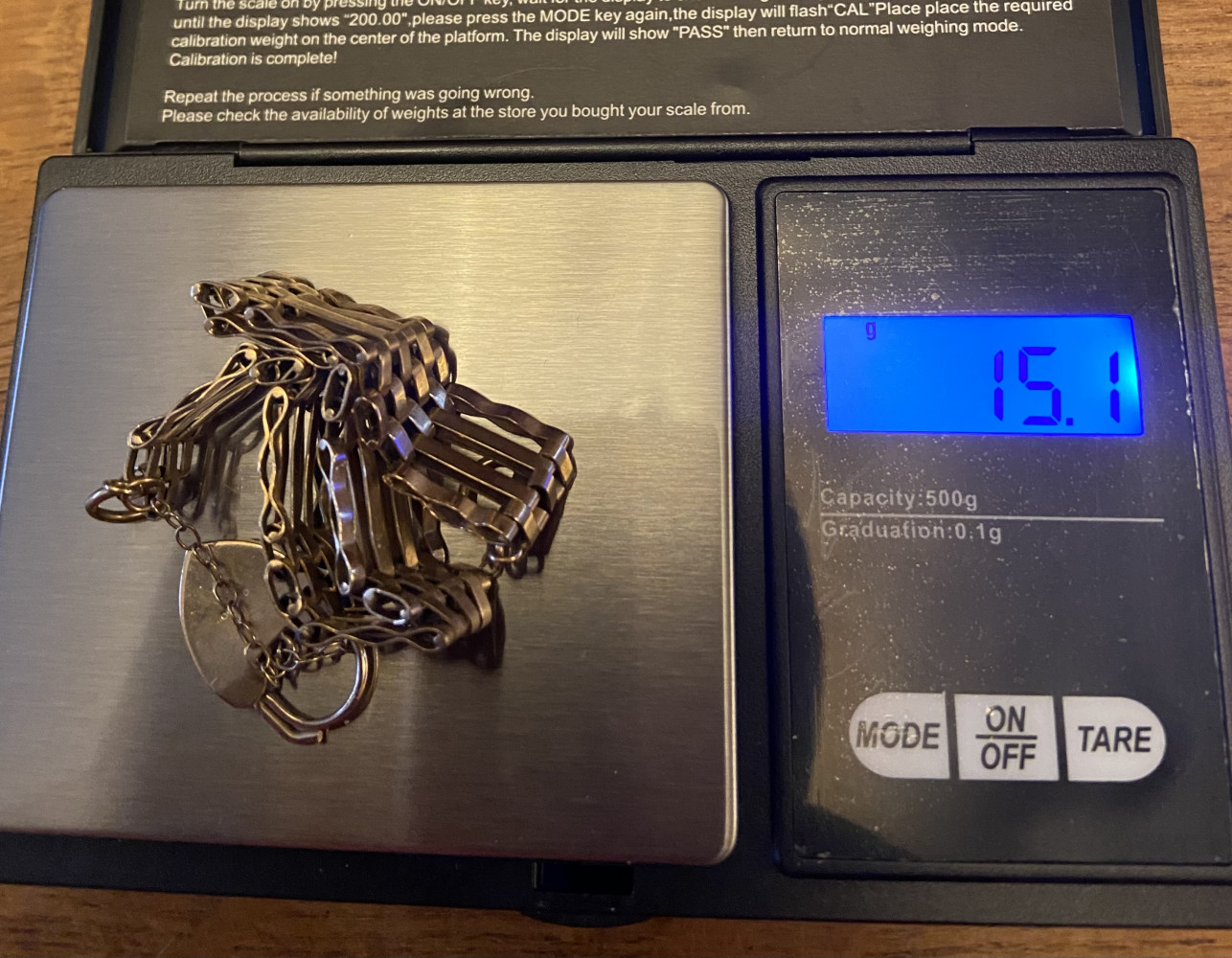 9ct Gold bracelet, 15.1 grams