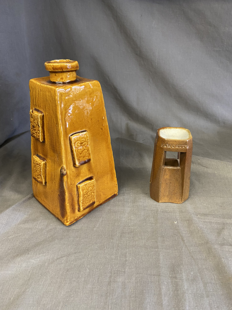 Chimney pot sampler and studio pottery lamp base