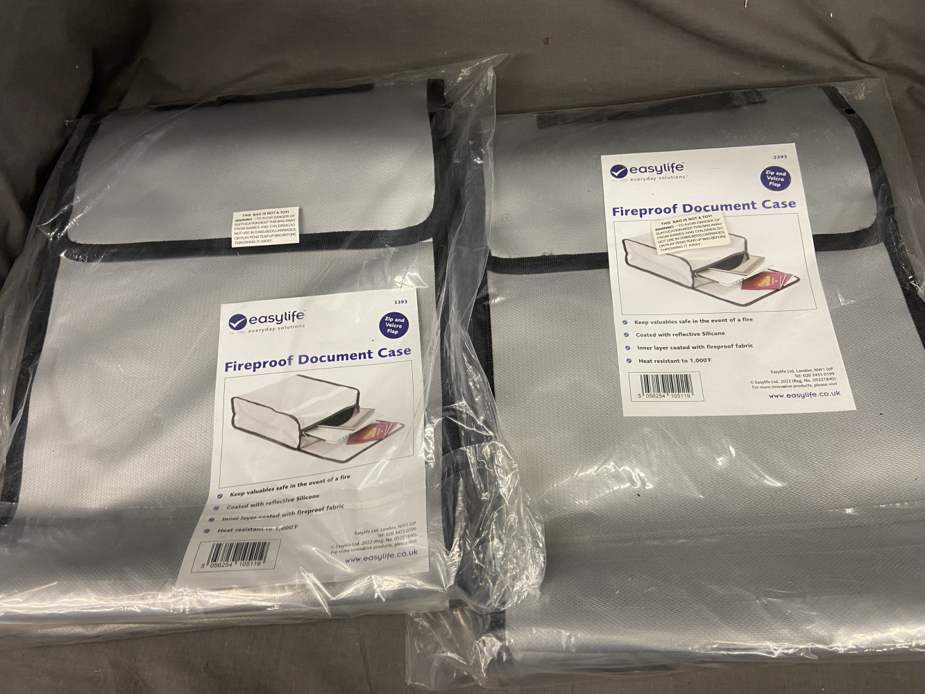 2 Fireproof document holders