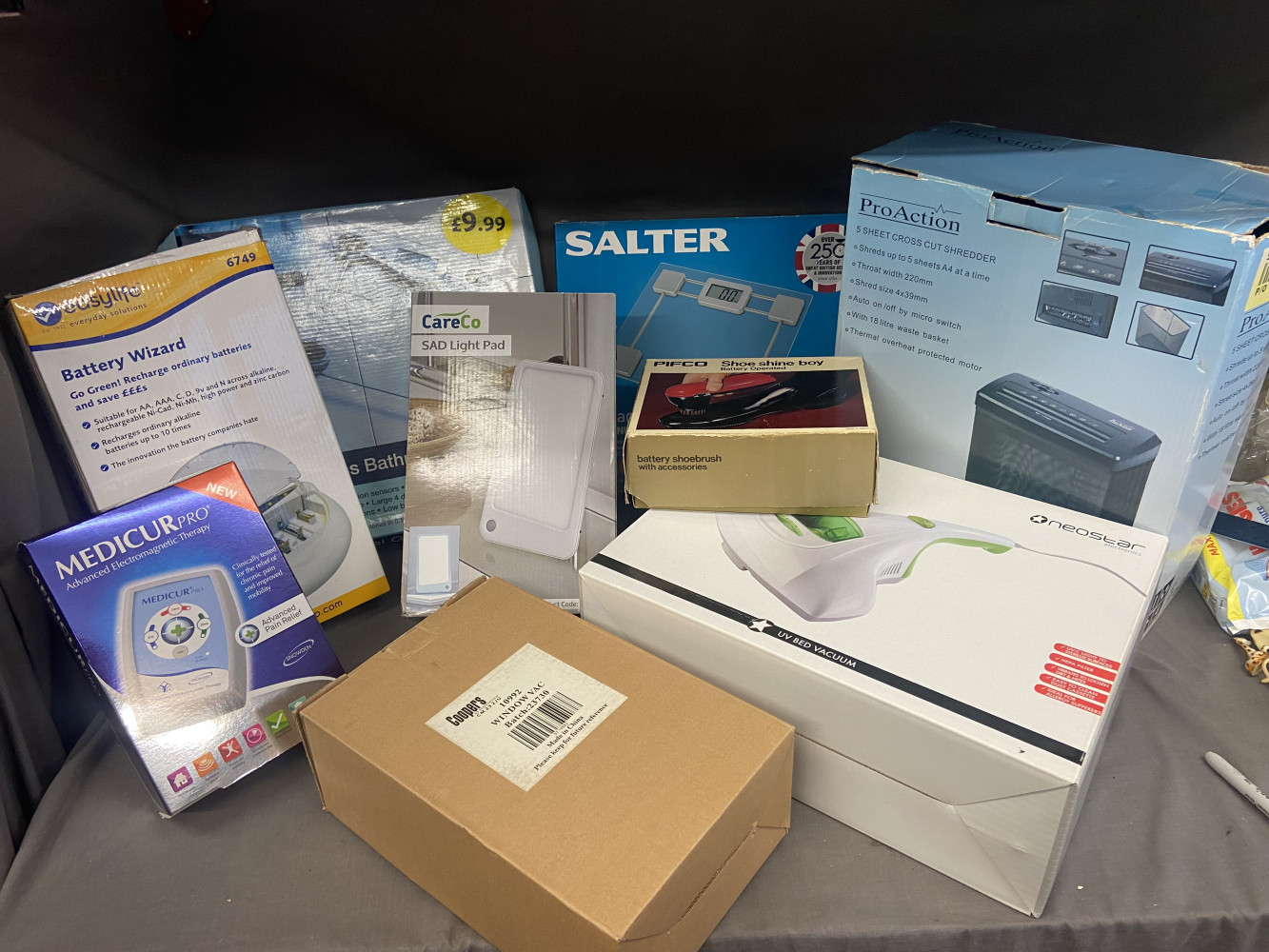 Large lot of house electrical items including window vac