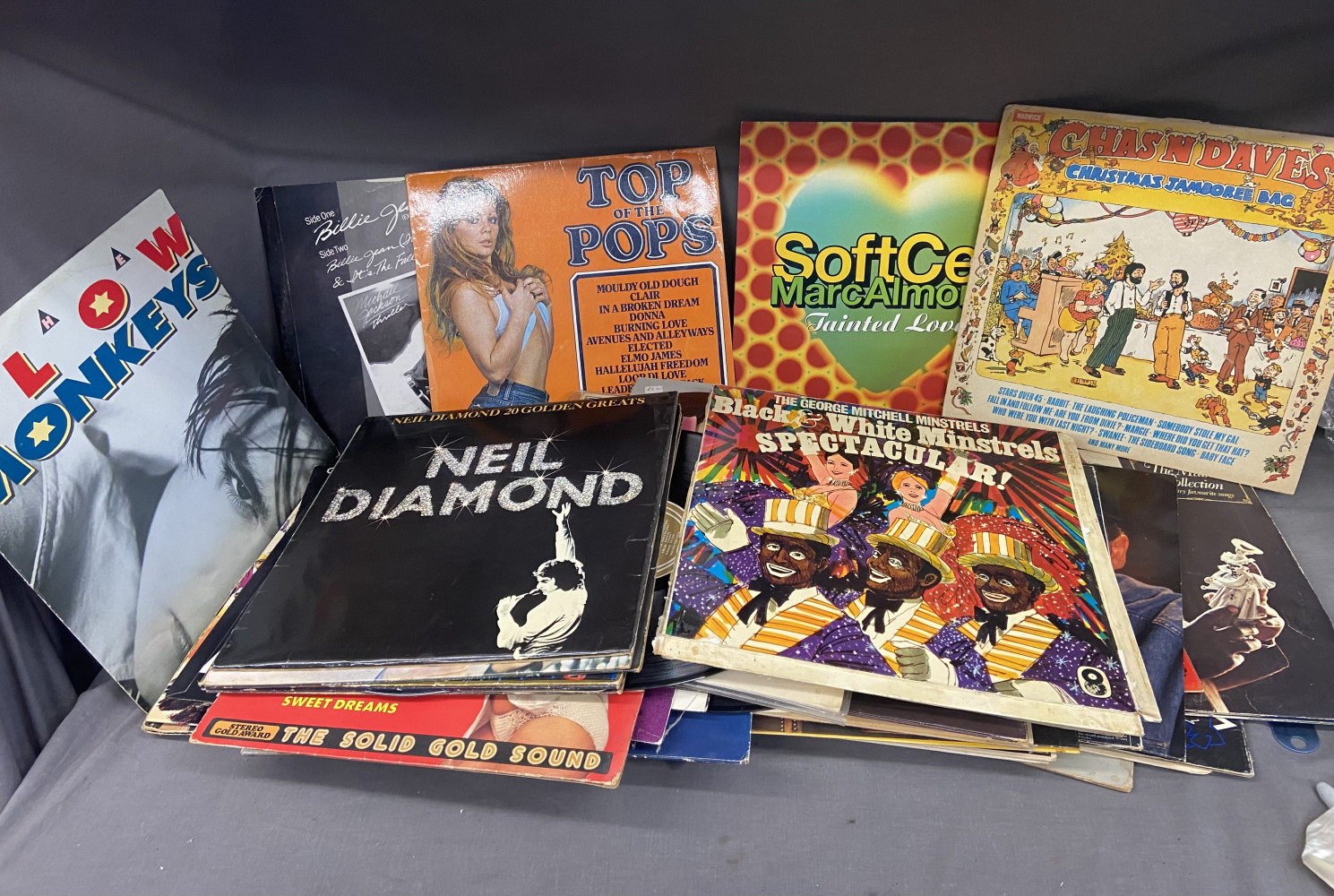 Large lot of records