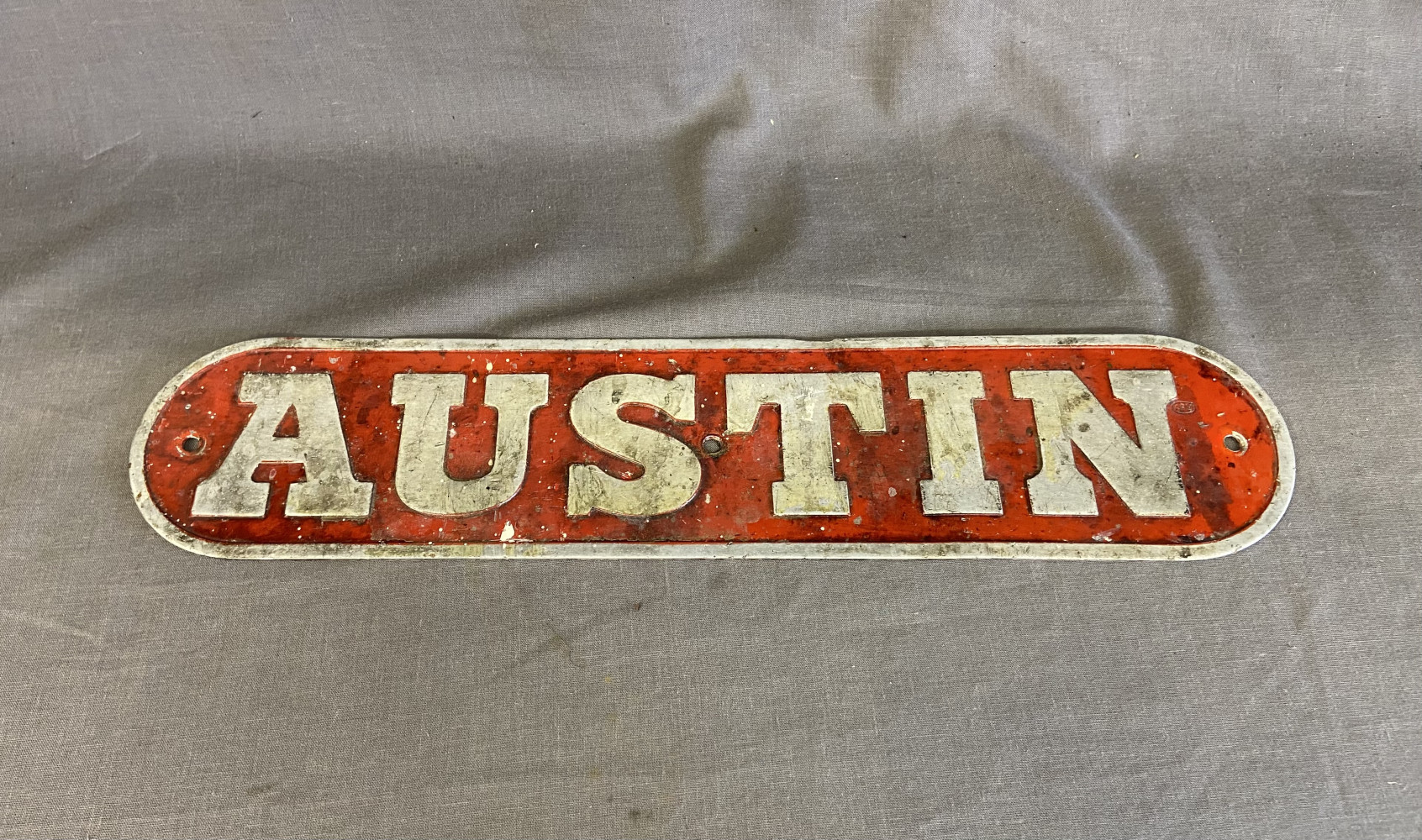 Metal AUSTIN sign 36cms long