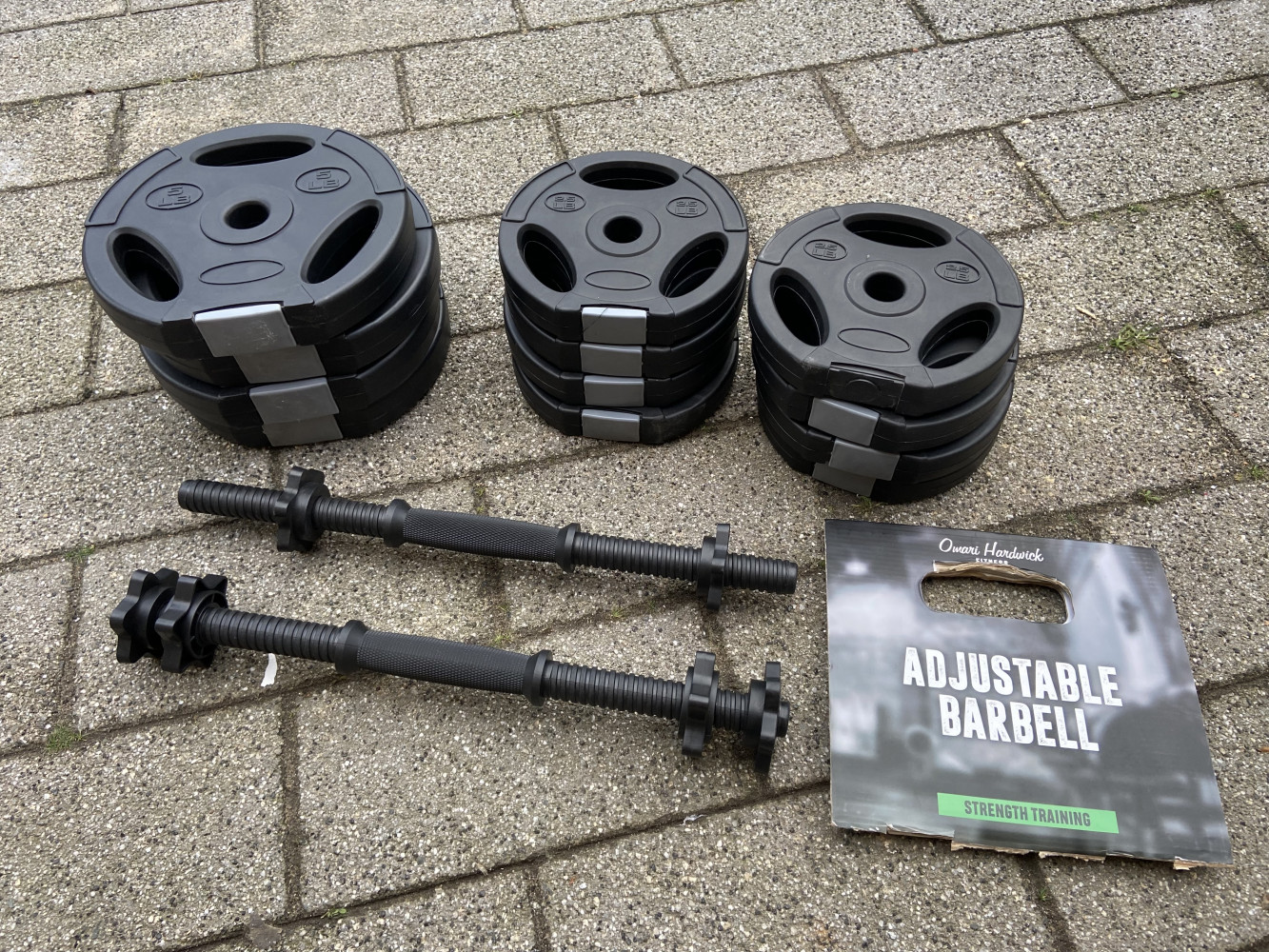 Set of Adjustable Barbells