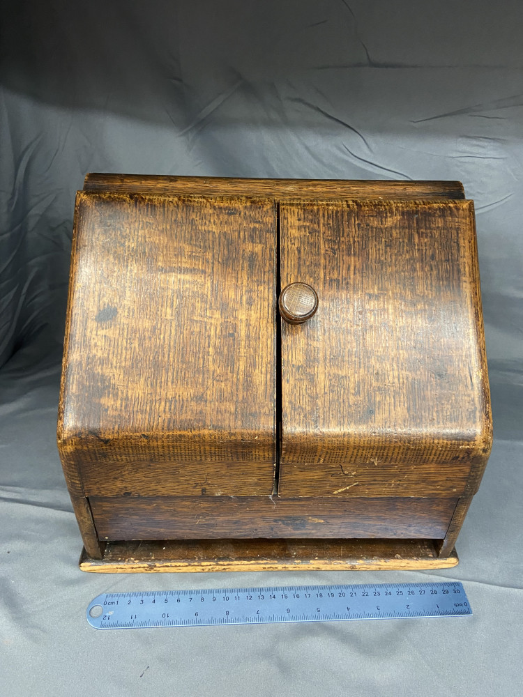 Antique Oak Church box