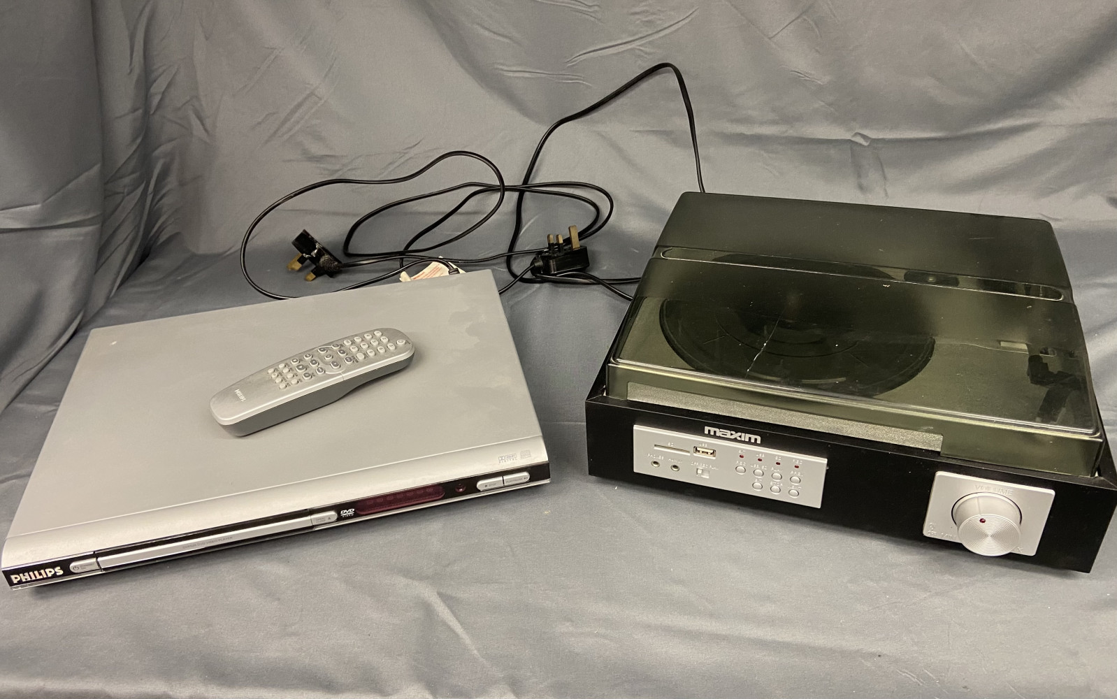 DVD with remote and record player