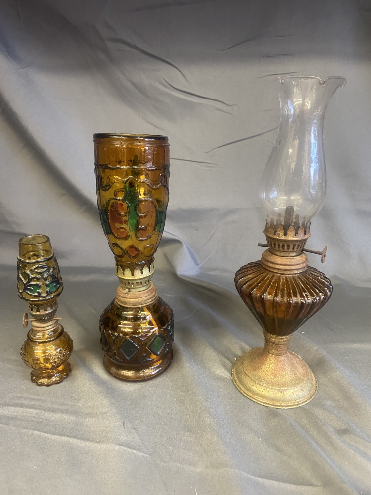 3 Small Sprit burners tallest one 25cms