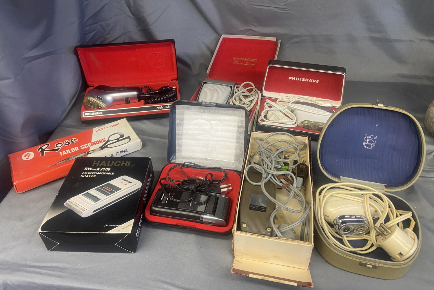 Vintage razors and scissors