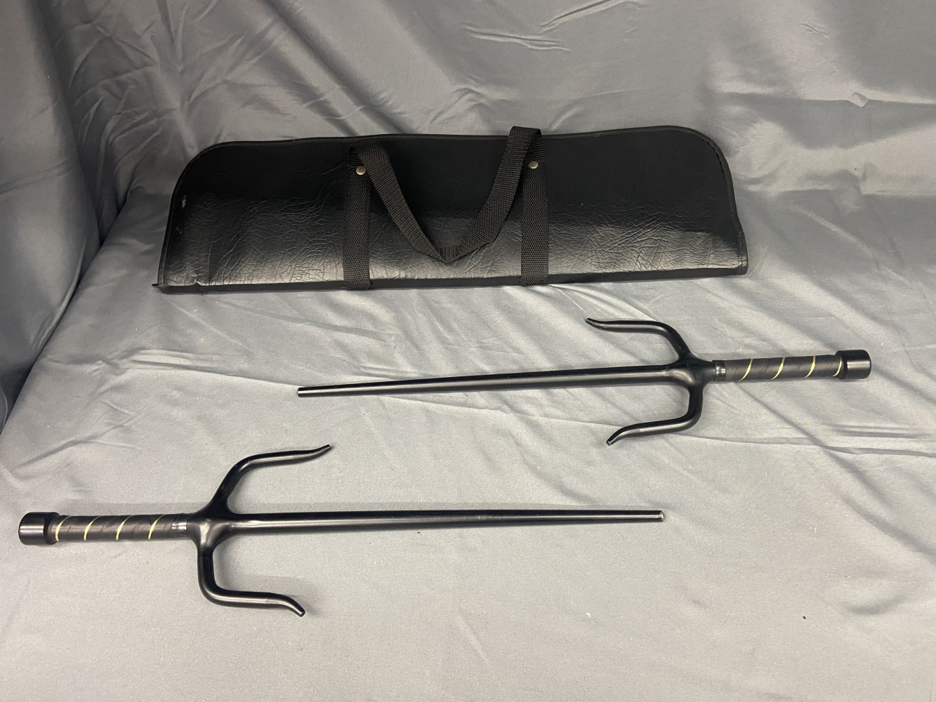 Pair of Sai Daggers in case