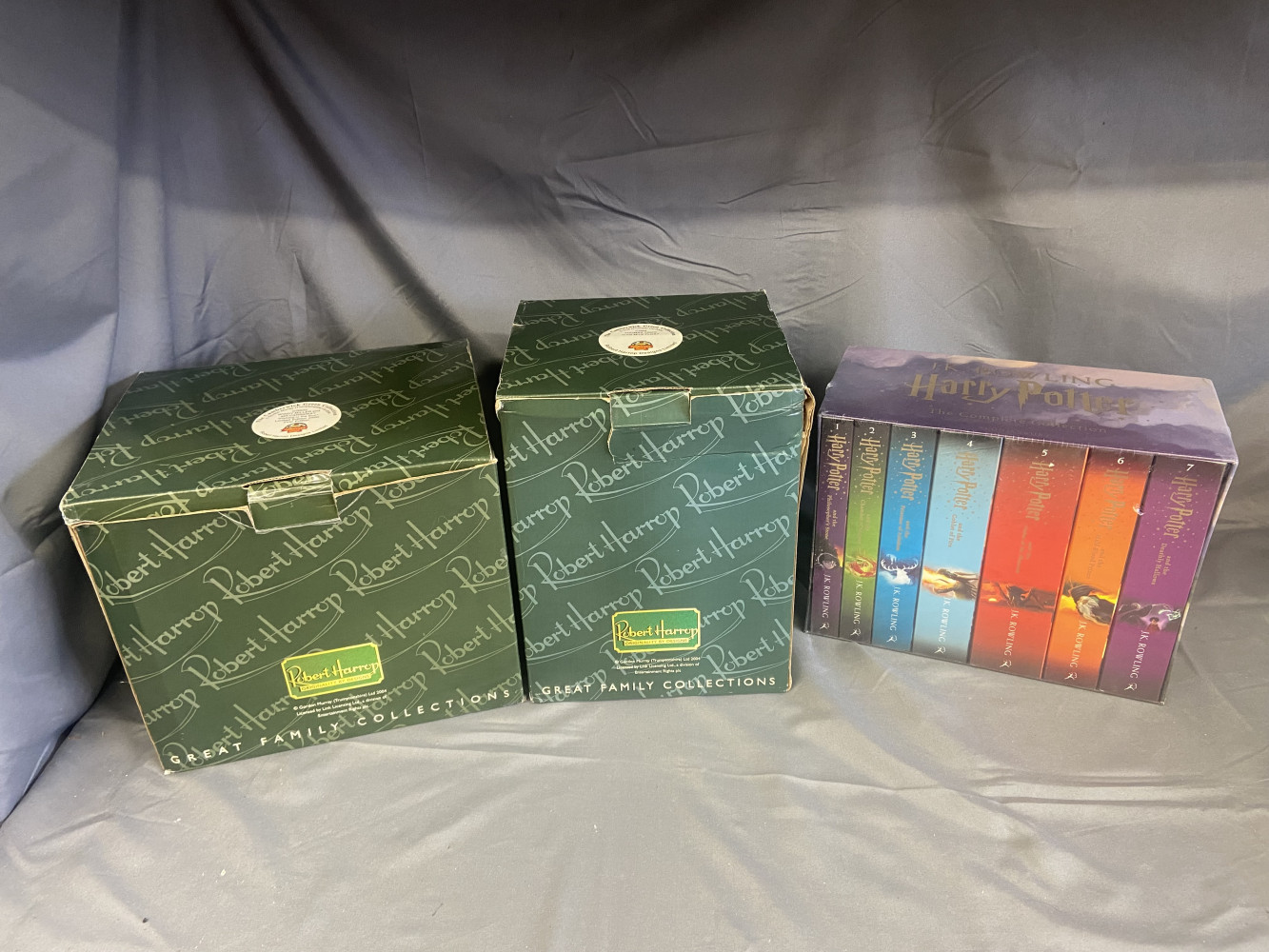 Set of new Harry Potter Books and two Camberwick Green Statues one A/F