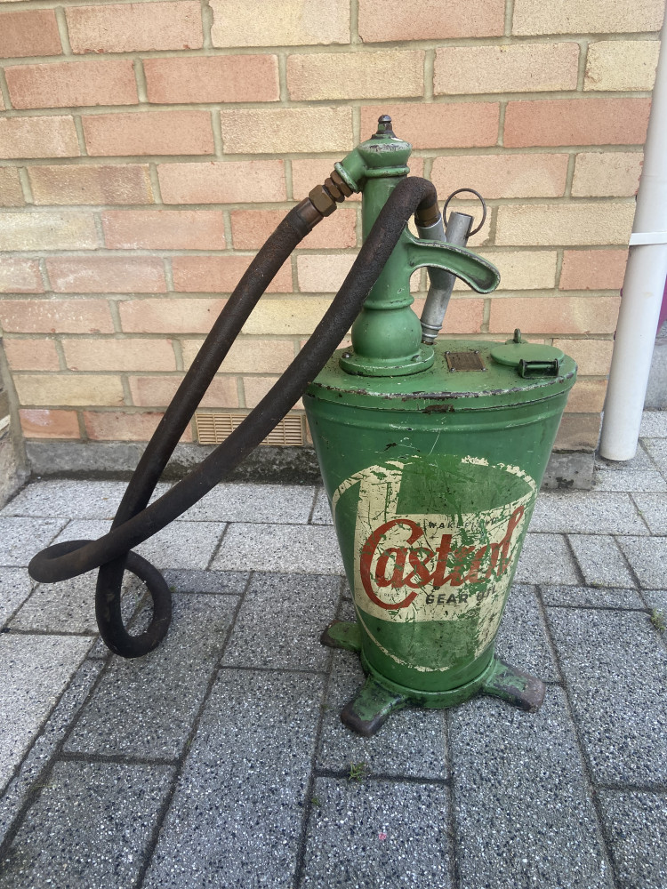 Vintage Castrol gear oil dispenser or pump original condition great patina