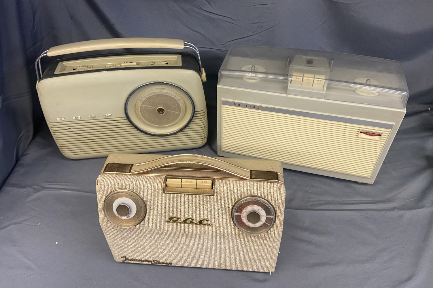2 radios and reel to reel