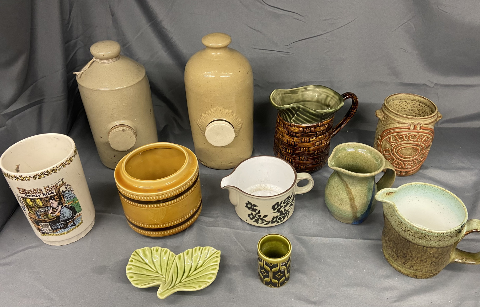 Hot water vessels, larger jugs, pots and other ceramics