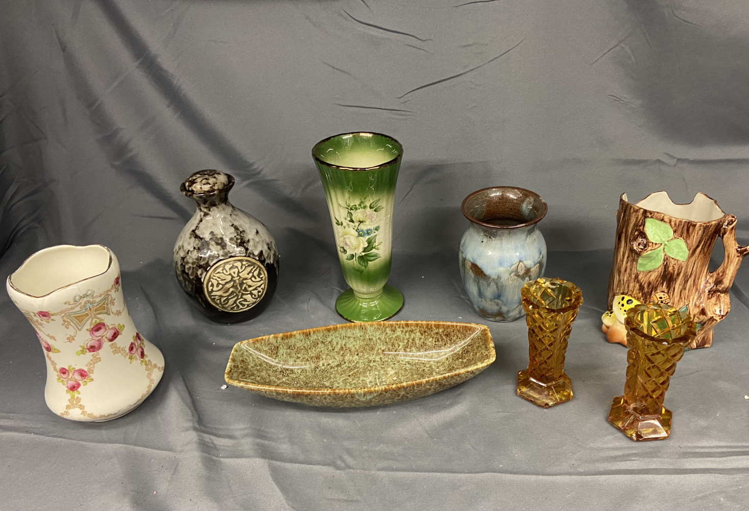 Collectable vases and small dish