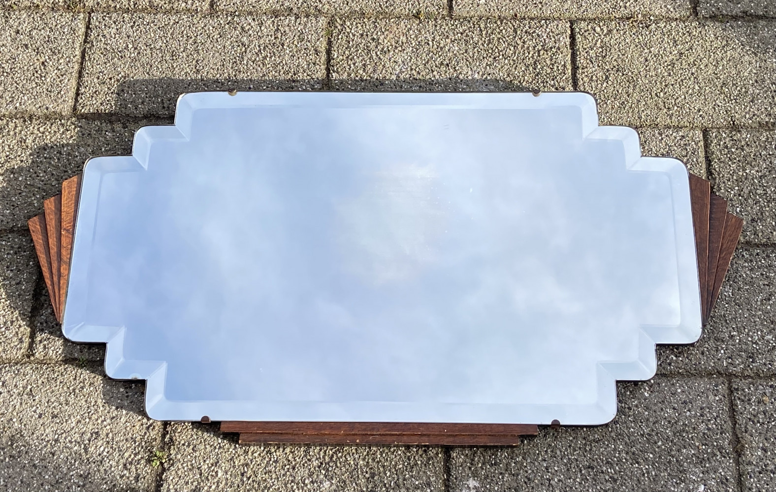 Art Deco Bevelled edge mirror