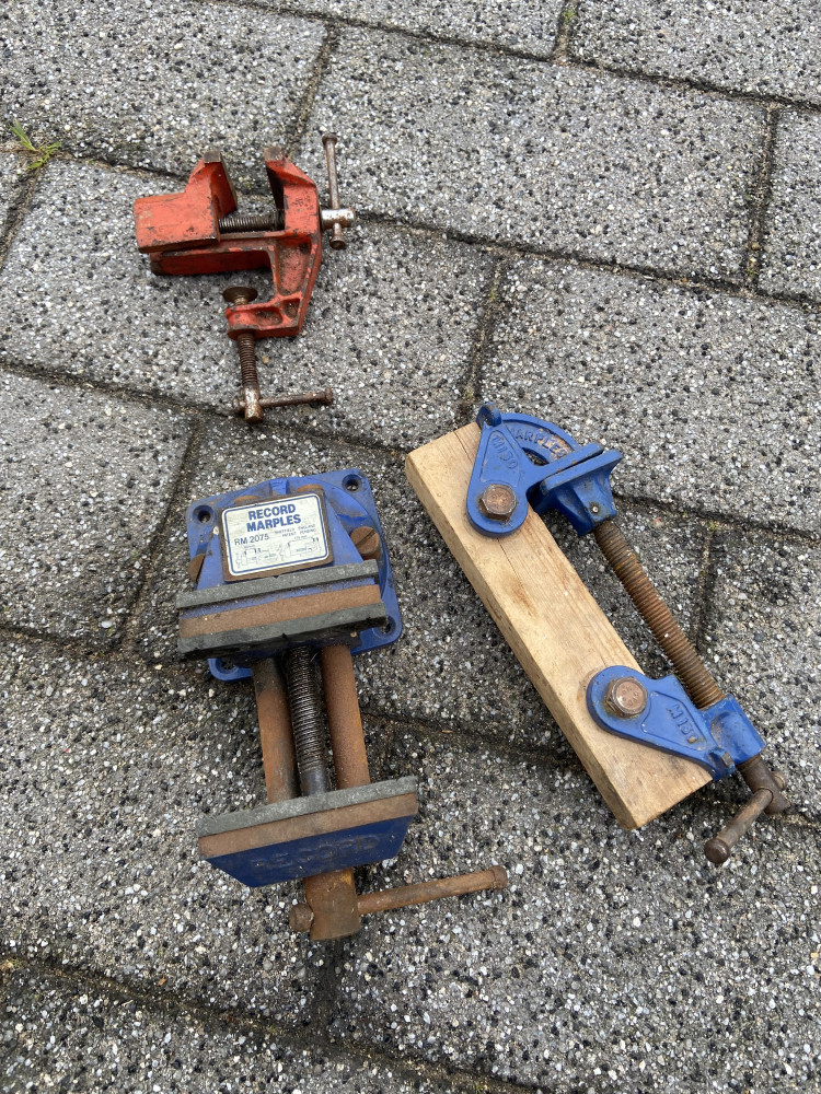 3 vices including record and marples