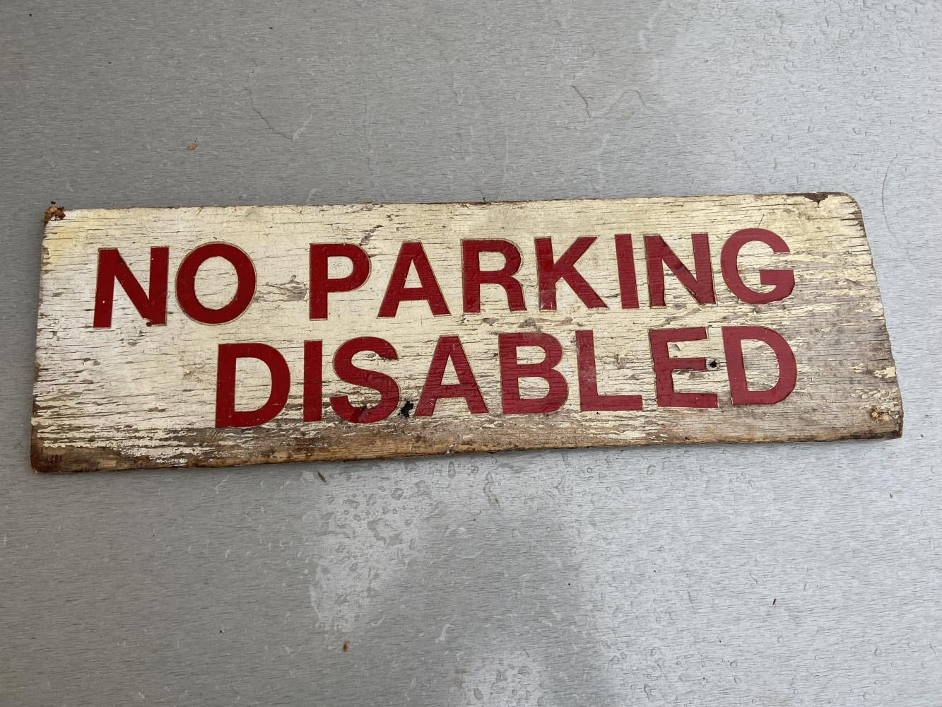 Rustic parking sign 56x 16cms