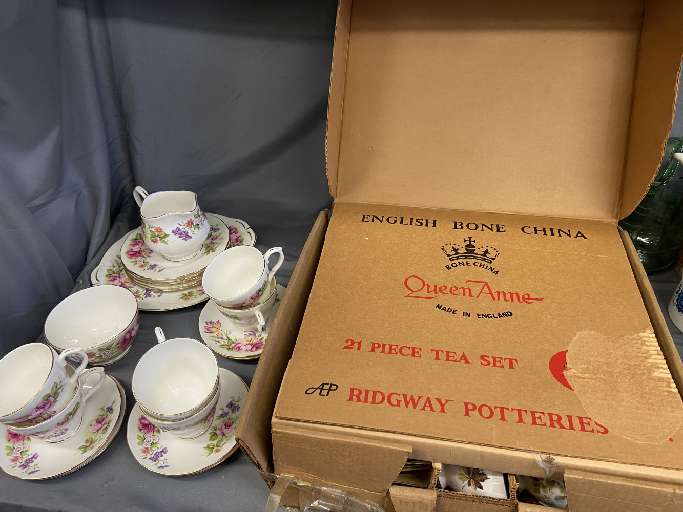 Boxed bone china Queen Anne Tea set and Duchess Tea set