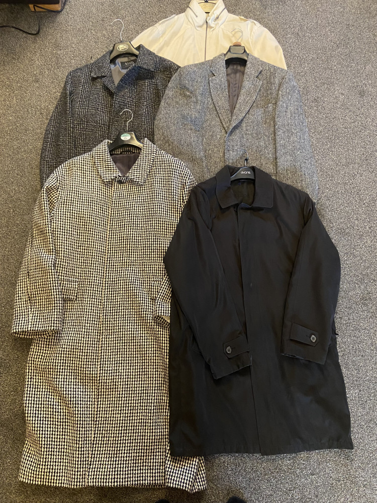 5 large coats and jackets